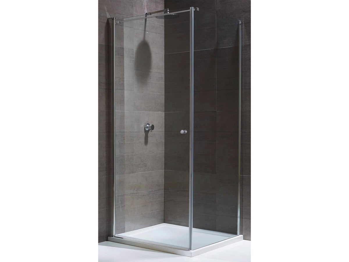 Lafiness Solide 6 douchedraaideur + vast paneel 88-90x198 cm helder glas