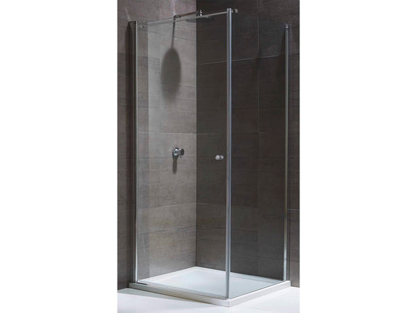 Lafiness Solide 6 porte de douche pivotante + paroi fixe 88-90x198 cm verre transparent