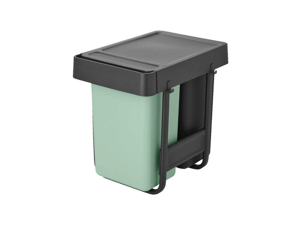 Brabantia Sort & Go inbouwafvalemmer 2x15 l donkergrijs