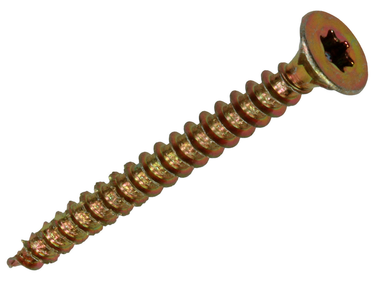 Mack Spaanplaatschroeven TX15 35x3,5 mm geelverzinkt 24 stuks