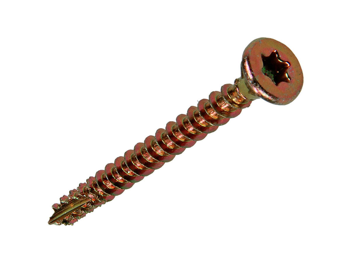 Mack Spaanplaatschroeven TX20 40x4 mm geelverzinkt 18 stuks