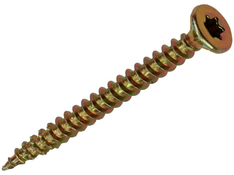 Mack Spaanplaatschroeven TX20 45x4 mm geelverzinkt 35 stuks