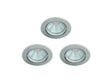 Philips Sparkle spot LED encastrable réflecteur 3x5 W dimmable nickel gris
