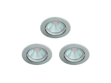 Philips Sparkle spot LED encastrable réflecteur 3x5 W dimmable nickel gris