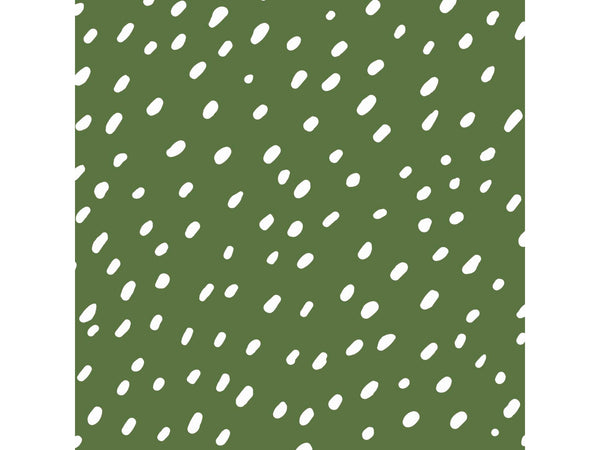 Lola Spot On Dusty Olive toile cirée 140cm par mètre courant