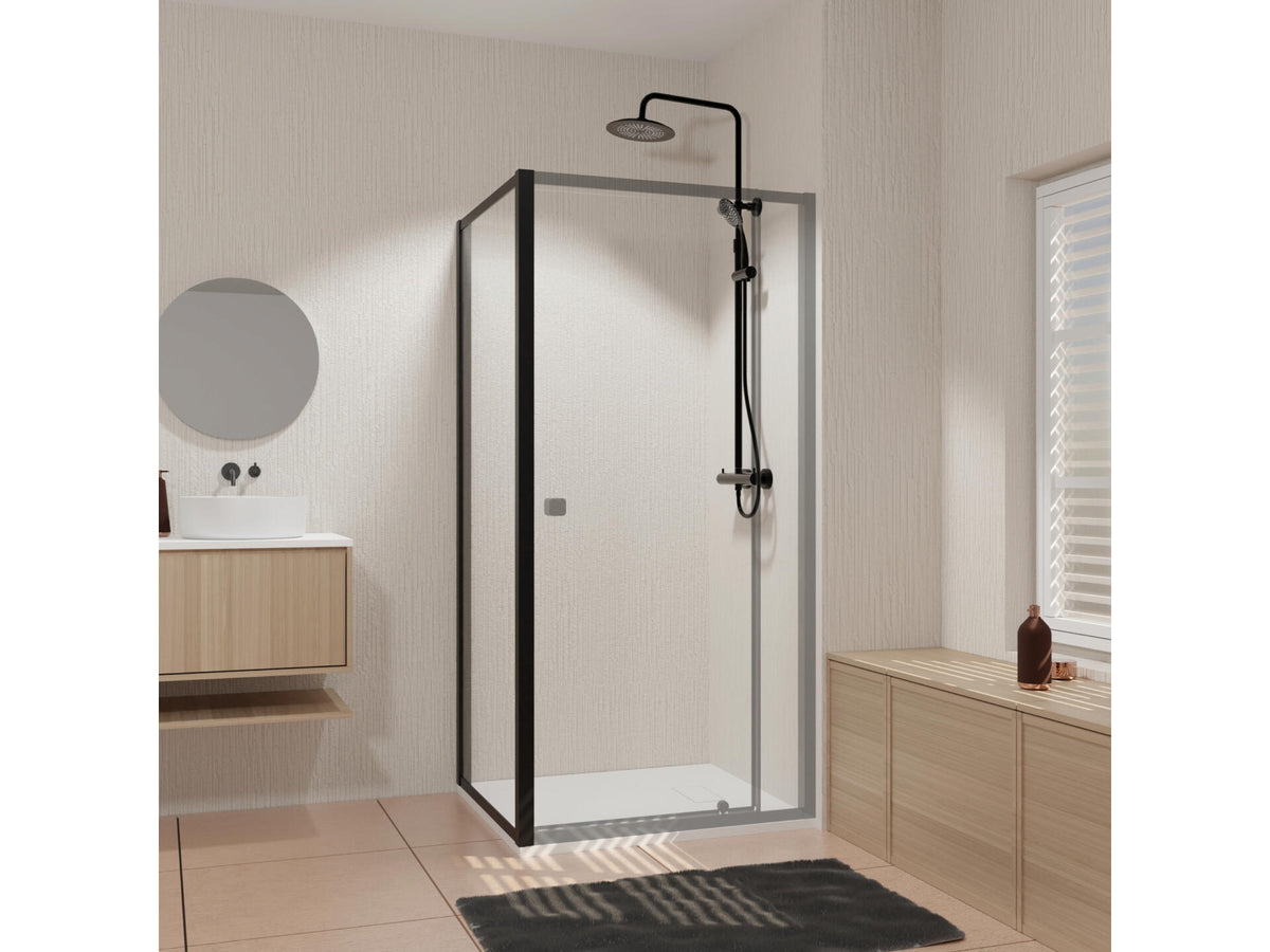 Aurlane Spot douchewand 90x185 cm zwart