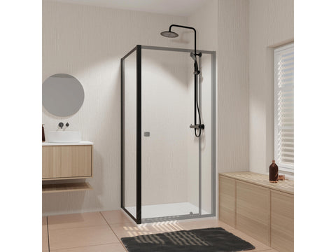 Aurlane Spot douchewand 90x185 cm zwart