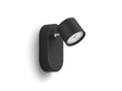 Star LED wandspot 4,5W zwart