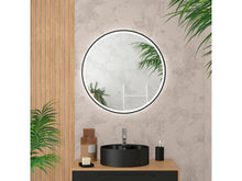 Aurlane Start spiegel met ledverlichting rond 70cm zwart