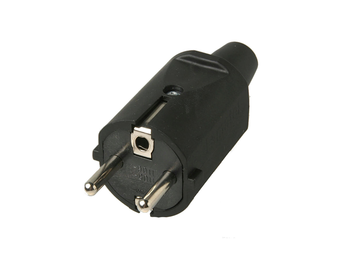 Profile Stekker 16A rubber zwart