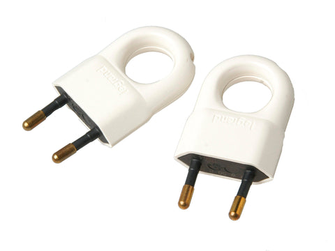 Legrand Stekker met oog 2,5A wit 2 stuks