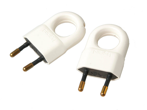 Legrand Stekker met oog 2,5A wit 2 stuks