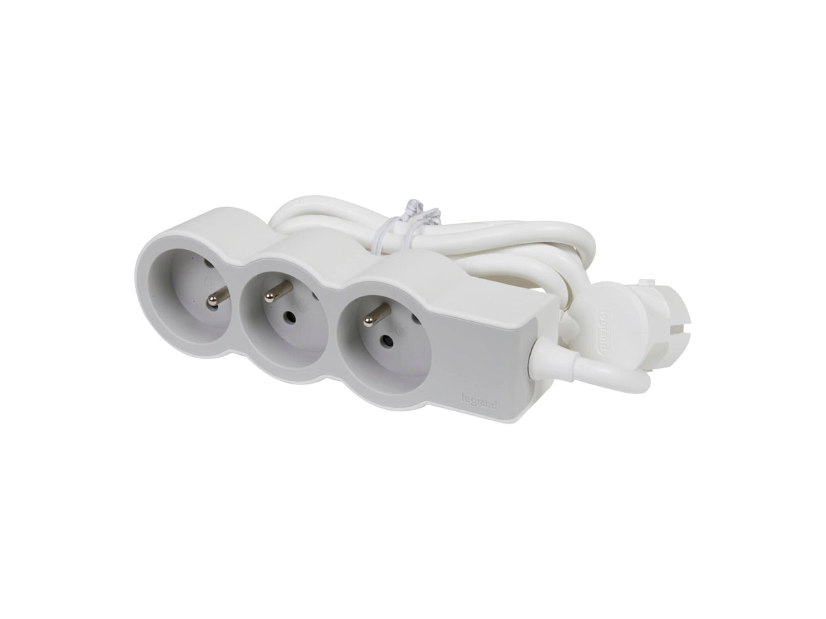 Legrand Stekkerdoos 3x met kabel 1,5m wit