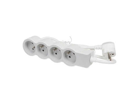 Legrand Stekkerdoos 4x met kabel 3m wit