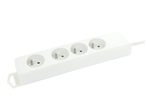 Profile Stekkerdoos 4x met kabel 3m wit