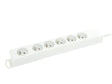 Profile Bloc multiprise 6x avec câble 1,5m blanc