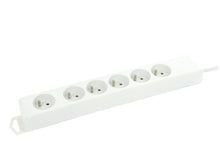 Profile Bloc multiprise 6x avec câble 1,5m blanc