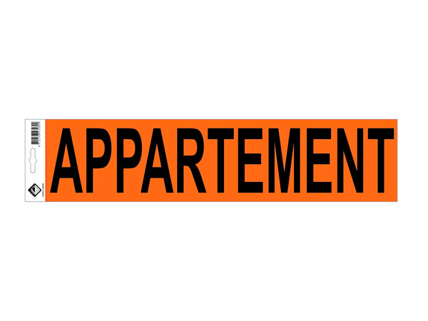 Autocollant vinyle appartement 49x11,5 cm