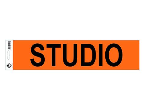 Sticker vinyl studio 49x11,5 cm, pictogrammen — SKU COLOS-975543, EAN 8720168434913