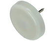 Mack Stoelglijder met nagel 28mm wit 4 stuks