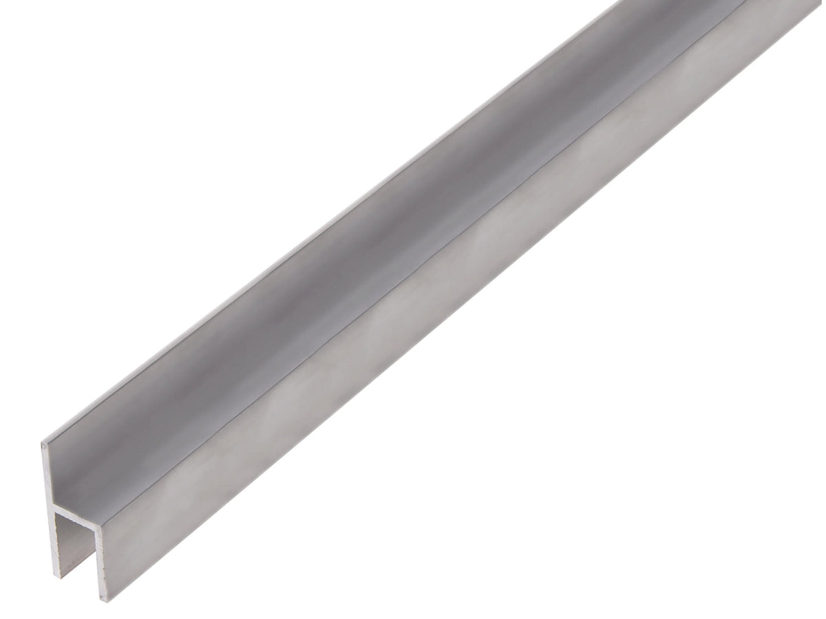 Stoeltjesprofiel 26x11x1,5x8 mm 100cm geanodiseerd aluminium zilver