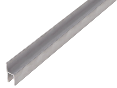 Stoeltjesprofiel 26x11x1,5x8 mm 100cm geanodiseerd aluminium zilver