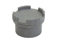 Scala Stop met schroef 32mm grijs