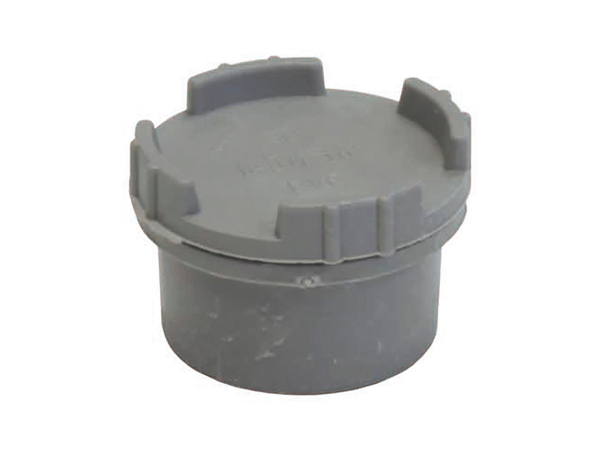 Scala Stop met schroef 32mm grijs