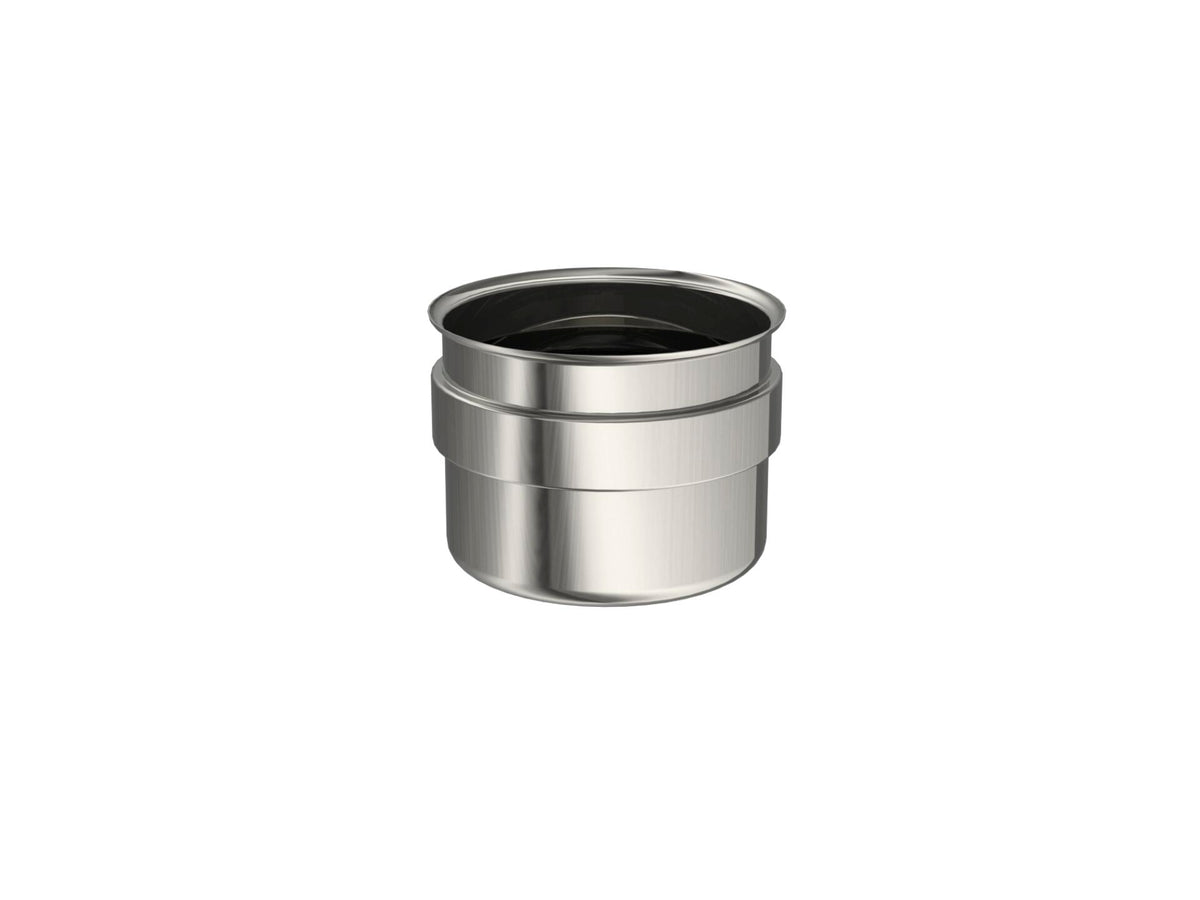Saninstal Stop voor pelletkachel inox 316 80mm