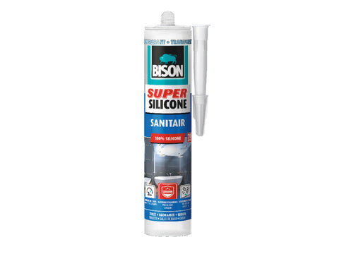 Bison Super Silicone siliconenkit sanitair 300ml transparant