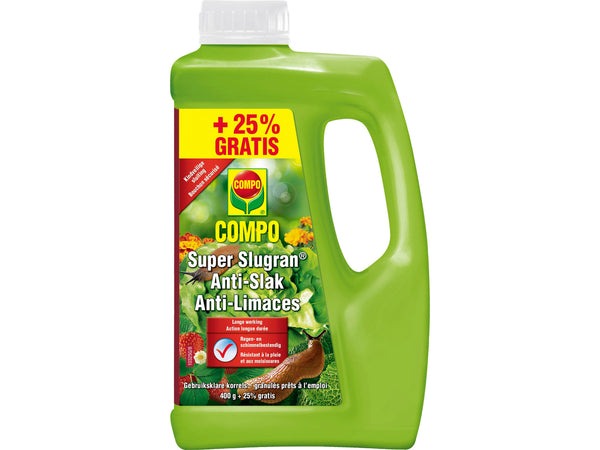 Compo Super Slugran Anti-Slakkenkorrels 400g + 25% gratis