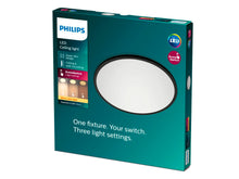 Philips Superslim LED plafondlamp 15W dimbaar zwart