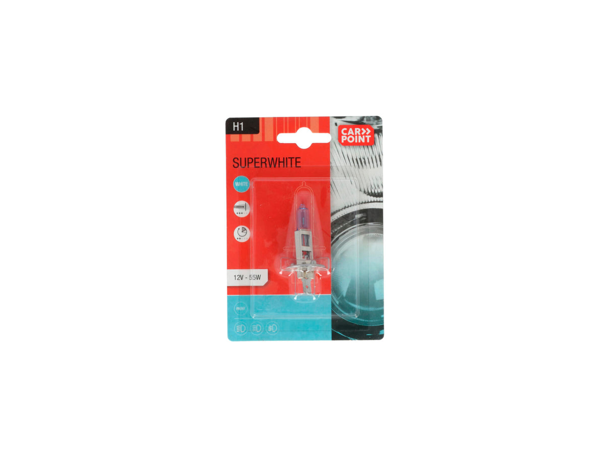 Carpoint Superwhite halogeenlamp H1 12V 55W