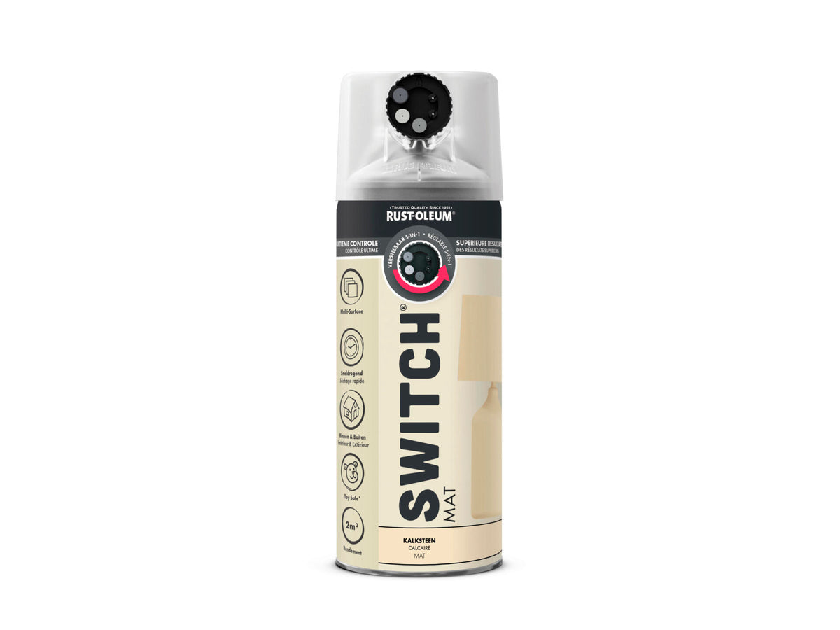 Rust-oleum Switch spuitlak kalksteen mat 400ml