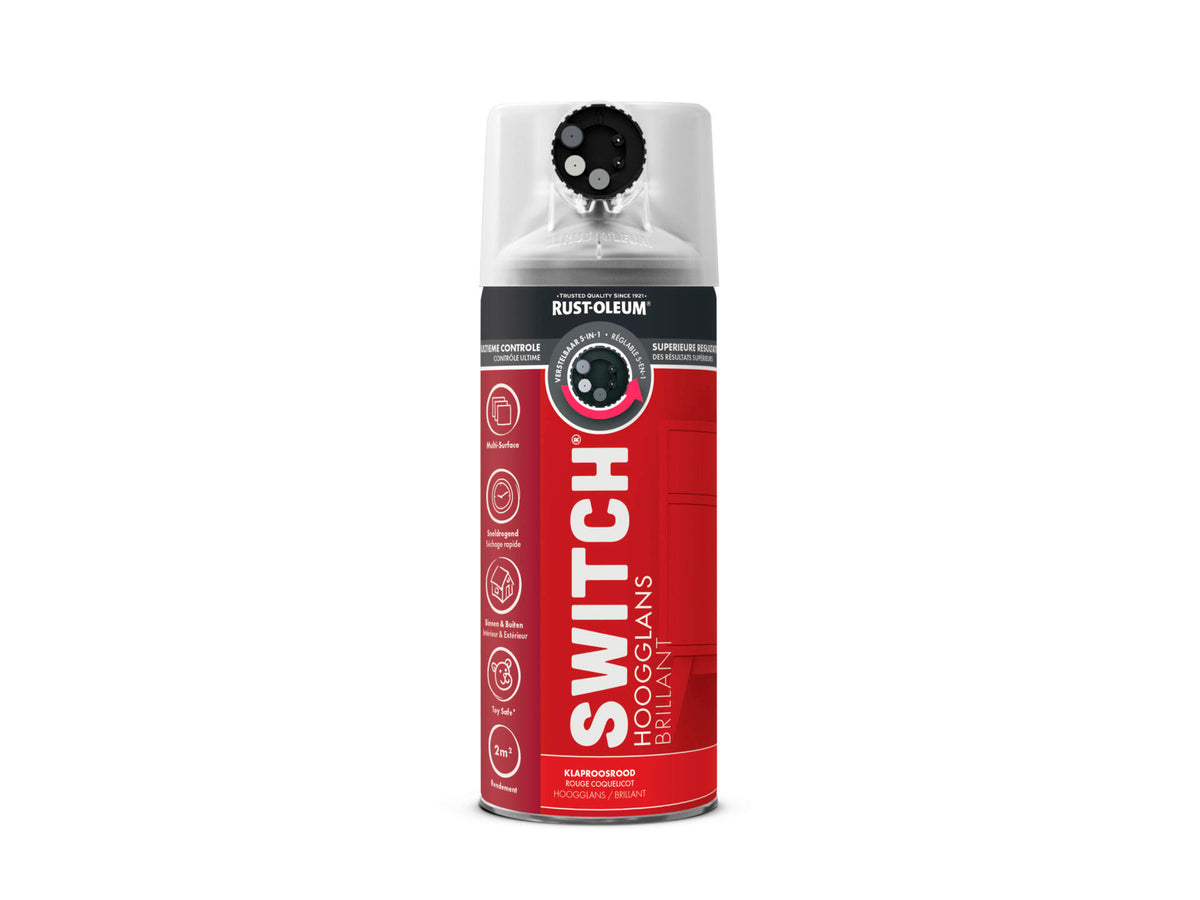 Switch spuitlak klaproosrood hoogglans 400ml