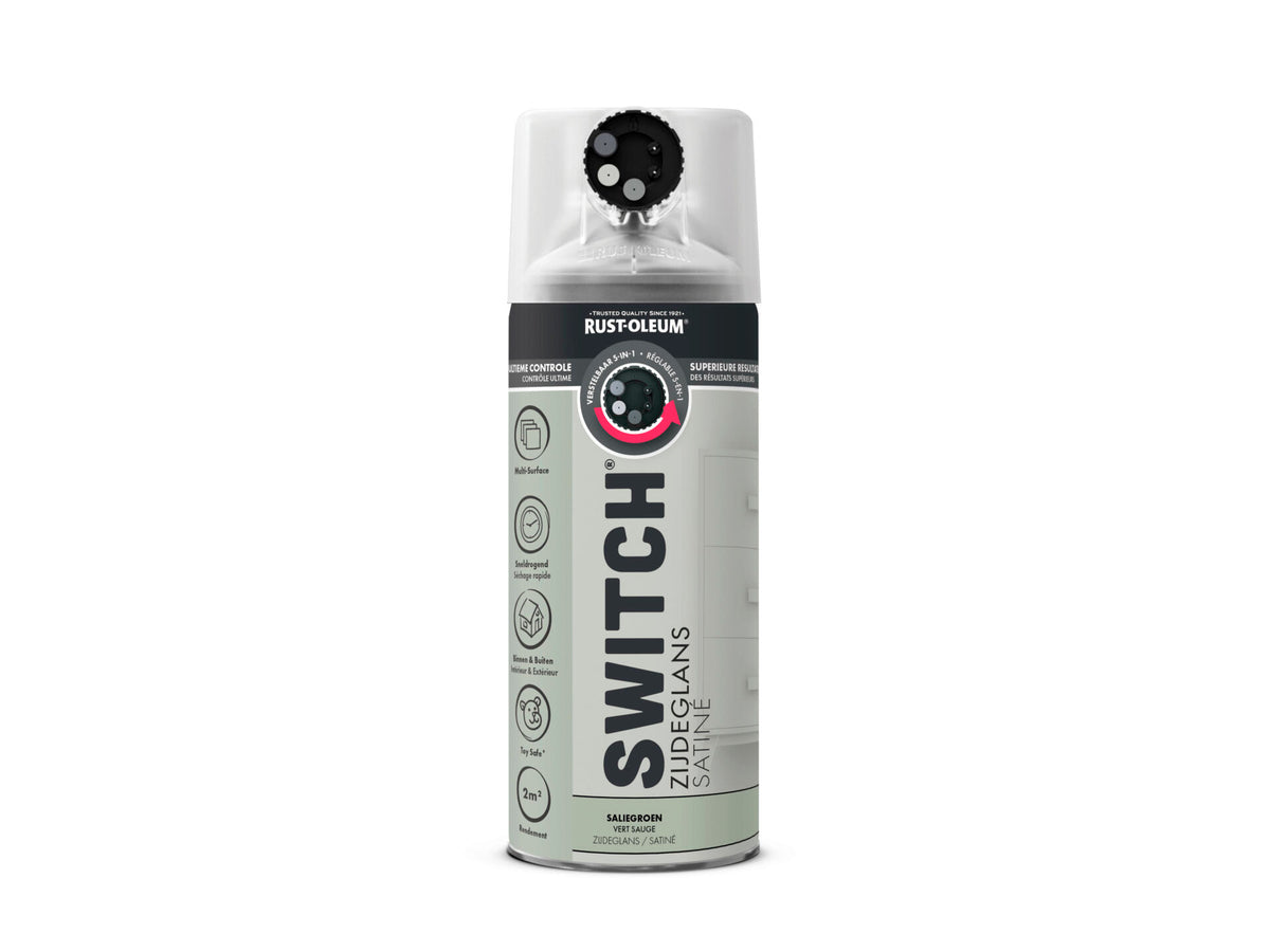 Rust-oleum Switch spuitlak saliegroen zijdeglans 400ml