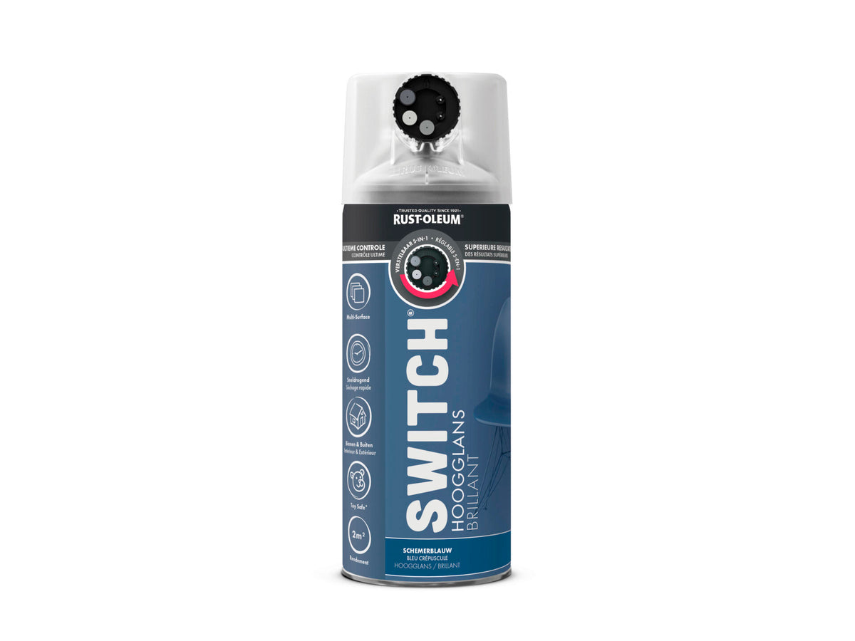 Rust-oleum Switch spuitlak schemerblauw hoogglans 400ml
