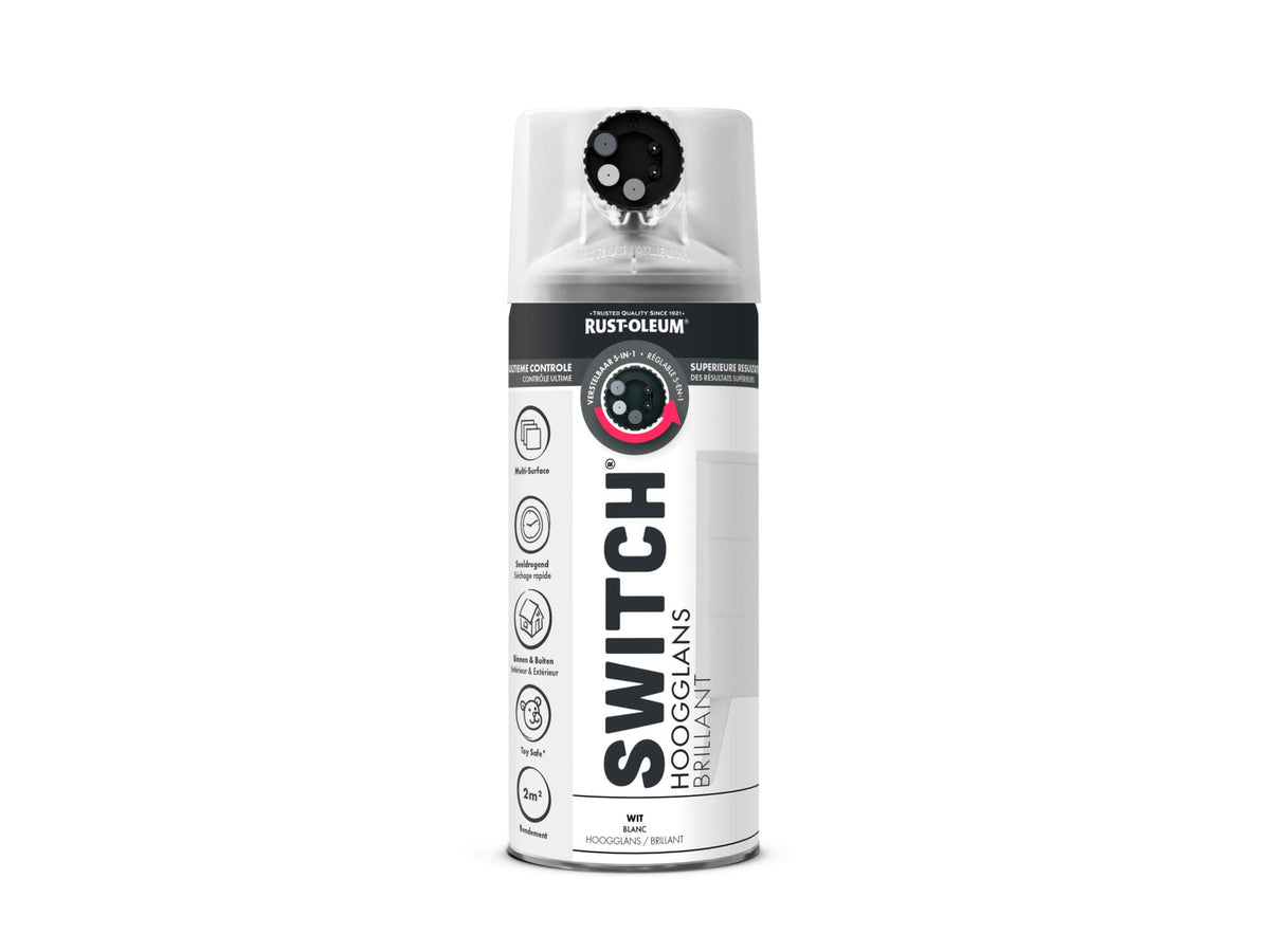 Rust-oleum Switch spuitlak wit hoogglans 400ml