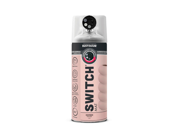 Rust-oleum Switch spuitlak zachtroze mat 400ml