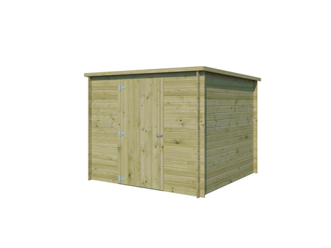 Gardenas Sydney houten tuinhuis 240x240x190 cm blokhut geïmpregneerd
