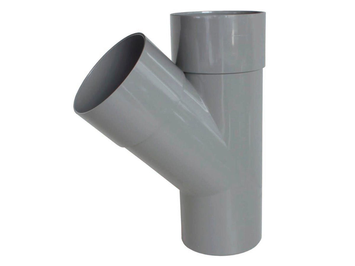 Scala T-stuk regenwaterafvoer 45° 100mm donkergrijs