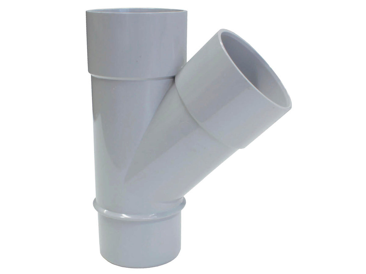 Scala T-stuk regenwaterafvoer 45° 50mm lichtgrijs