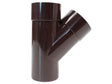 Scala T-stuk regenwaterafvoer 45° 80mm bruin