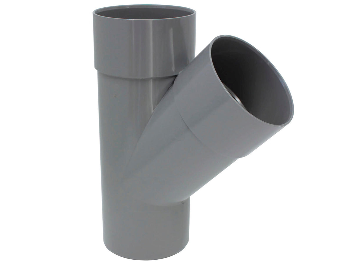 Scala T-stuk regenwaterafvoer 45° 80mm donkergrijs
