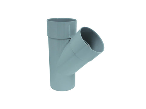 Scala T-stuk regenwaterafvoer 45° 80mm lichtgrijs