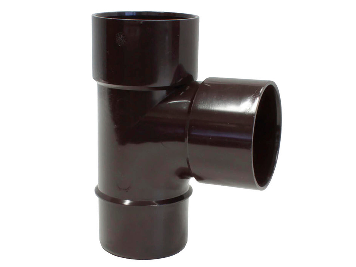 Scala T-stuk regenwaterafvoer 87° 50mm bruin