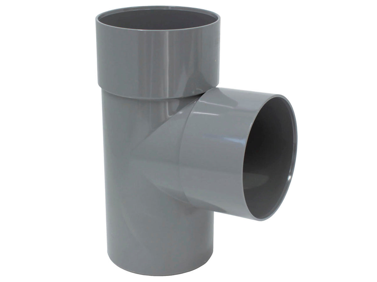 Scala T-stuk regenwaterafvoer 87° 80mm donkergrijs