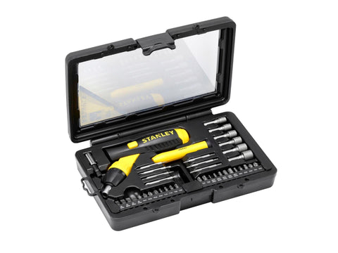 Stanley ratel-bitset HX/PH/R/SL/TX met pistoolgreep 38-delig
