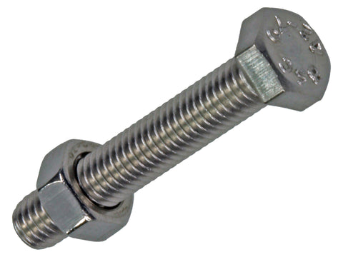 Mack Tapbout met moer M5 30mm inox 5 stuks