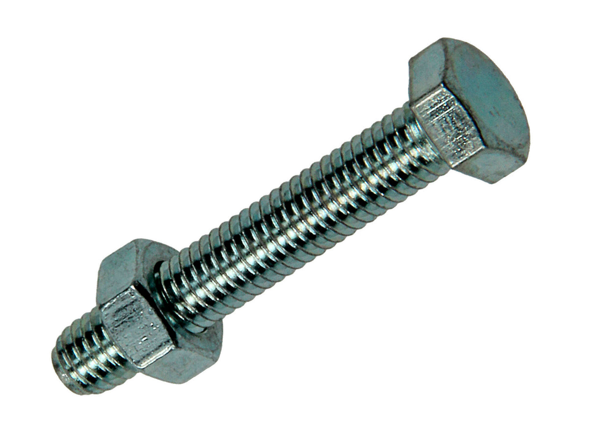 Mack Tapbout met moer M5 30mm verzinkt 12 stuks
